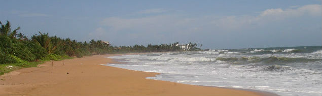 Stranden ved Bentota