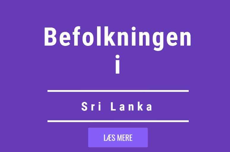 Befolkningen på sri lanka